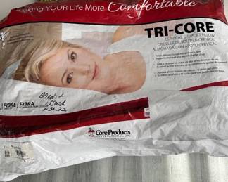 Lot #33 Core Products Tri-Core Cervical Support Pillow Fiber Doctor Recommended Neck Pain