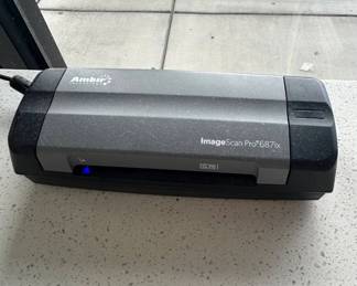 Lot #25 Ambir ImageScan Pro 687ix Duplex USB Card Document Scanner Gray