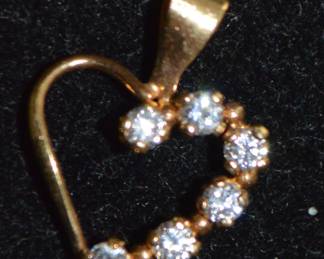 gold filled heart pendant