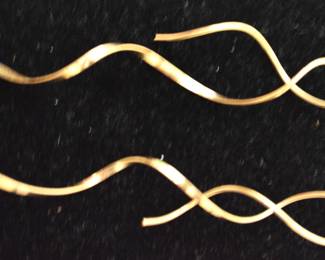 14kt gold earrings