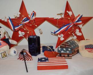 Red white and Blue Seasonal decor