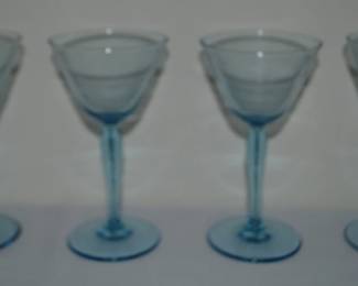 Blue Sherry glasses