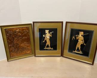 Asian Art Hammered Copper And More