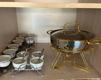 Fondue Pot And Ramekins