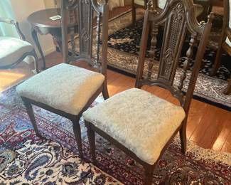 Highback Carved Dining Chairs
