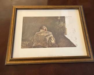 Andrew Wyeth Spring Sun Framed Lithograph Print