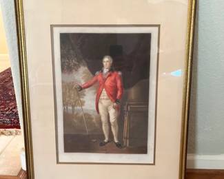 Vintage Framed Golf Print Henry Callender Esq After Lemuel Francis Abbott