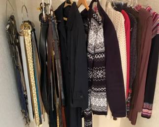 Belts, Jackets, And Sweaters