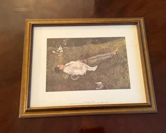 Andrew Wyeth The Berry Picker Limited Edition Lithograph From The Four Seasons Portfolio