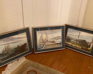 Set Of Three Seaboard Prints