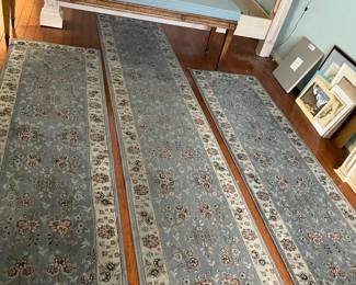 Blue Bedroom Bench And Runner Rugs
