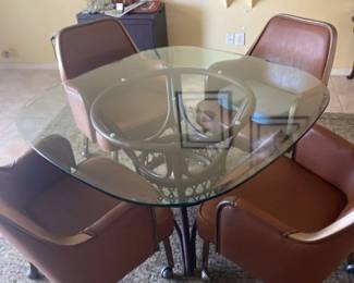 Glass Table And Chairs