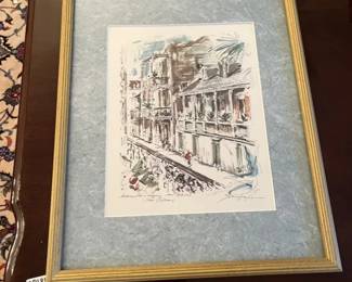 Vintage John Haymson Framed Print Madame Johns Legacy House