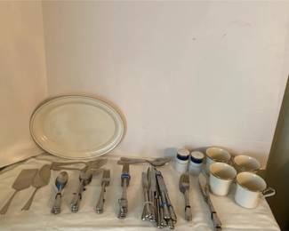 Twelve Piece Setting Of Wallace Flatware And More