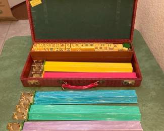 Vintage Mah Jongg Set Made By Cardinal Industries