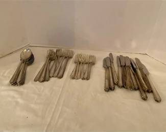Twelve Piece Setting Sterling Silver Flatware