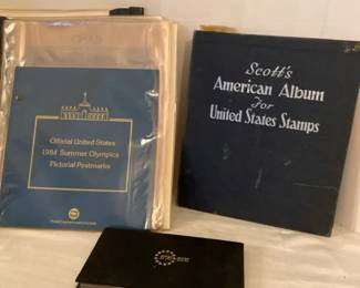Official 1984 Summer Olympics Stamps, Book Of Assorted Stamps And Presidential 200 Yr. Celebration