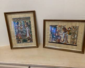 Egyptian Themed Prints On Cloth