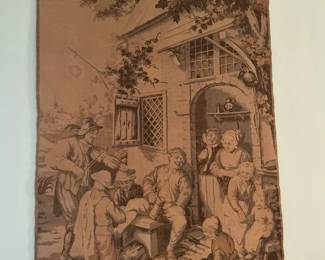 003 A Flemish Genre Tapestry After David Teniers The Younger