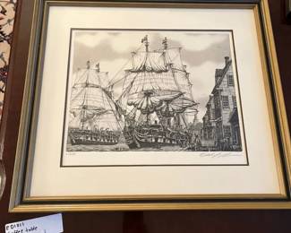 Alan Jay Gaines Nantucket, circa 1830 Signed Numbered