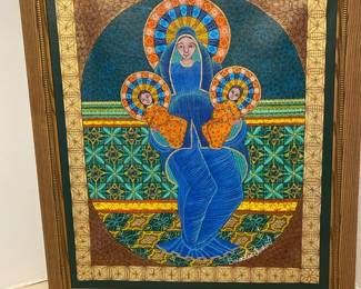 La Madonne Print On Canvas By Saincilius Ismael