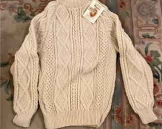 Authentic Handknitted Irish Aran Sweater