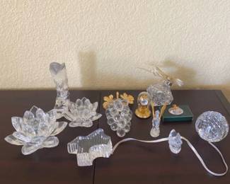 Lot Of Crystal Glass Figurines