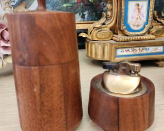 Handcrafted Kenward Cigarette Lighter and Cigarette Holder. Circa MCM.