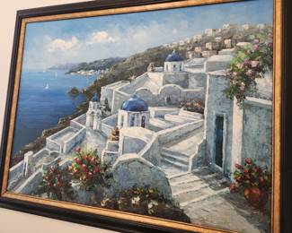 Santorini Coastal Scene