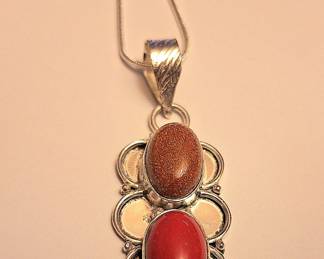 Sterling Silver and Coral