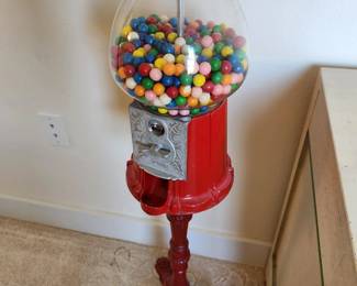 Vintage Gumball Machine with Stand. 