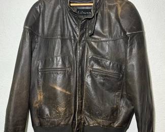 70s Mens Brown Bomber