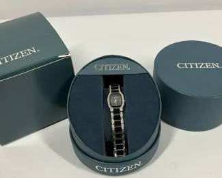 Citizen EcoDrive Womens Crystal Accent Watch with Box