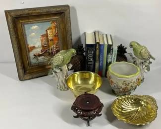 Decorative Accents, Framed Art, Books Bird Figurines