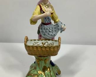 Chelsea House Porcelain Figural Decorative Cachepot