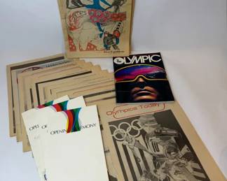 1980 Lake Placid Winter Olympics Programs, Newspapers Signed Memorabilia Collection