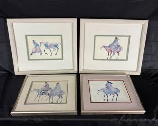 Carol Grigg Southwest Series Framed Art Print Collection, Native American Horse Themes