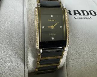 01 Rado Integral Jubile Diamond Dial Ceramic Titanium Watch Ref. 153.0399.3 w Box Papers