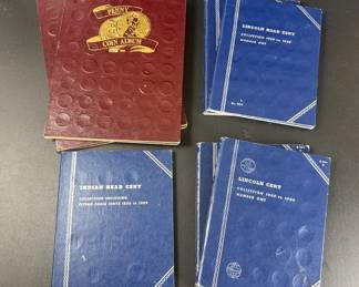 Whitman Lincoln Cent Indian Head Cent Coin Album Collection With Early Wheat Pennies
