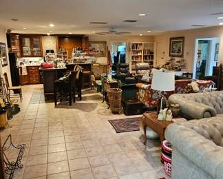 Living room and bar