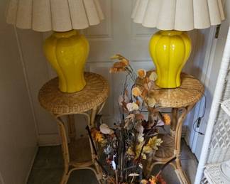 Matching tables and lamps
