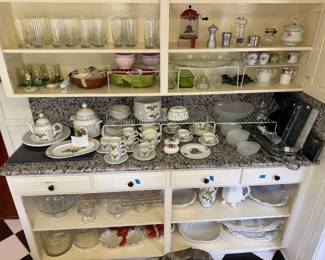 All types of dishes and serving pieces