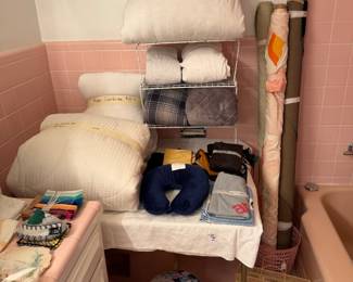 More linens in the bathroom