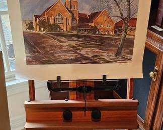 Gentry print and easel 