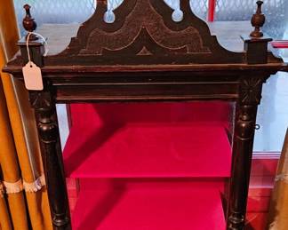 Antique display shelf