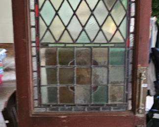 Stained glass door is stunning!