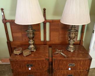 Matching headboard and nightstands