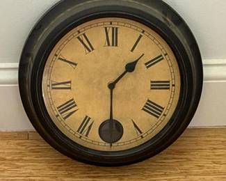 270 roundvintagestylewallclockwithpend