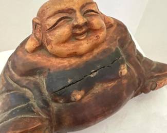 038 carvedwoodenlaughingbuddhastatue