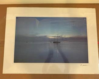 186 28x20alsatterwhitesailboatsunsetma